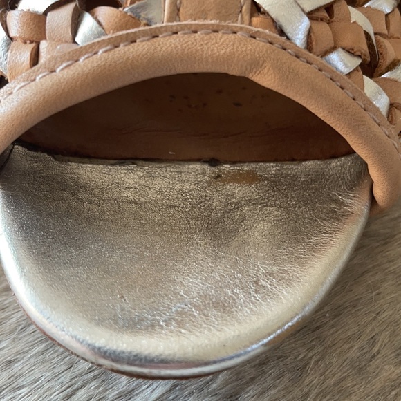 Coach “Leela” 7 1/2 Leather Basketweave Stiletto High Heel Shoes - Picture 10 of 11